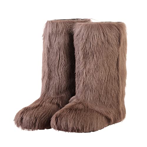 Amazon.com: High Goat Fur Boots for 