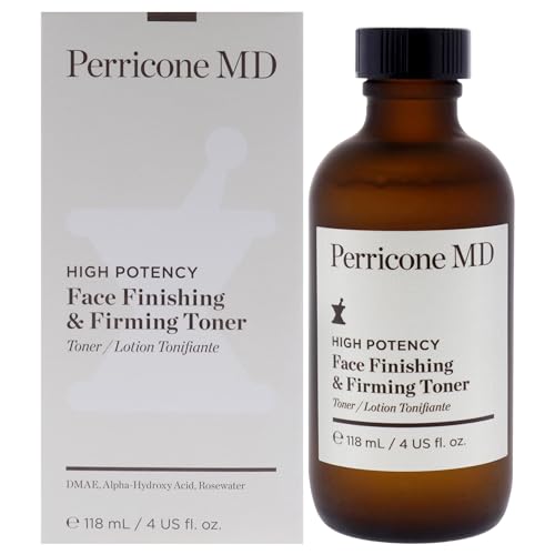 Perricone MD High Potency Face Finishing & Firming Toner 118ml, Rose-Scented Lightweight Toner, Exfoliates Dead Skin