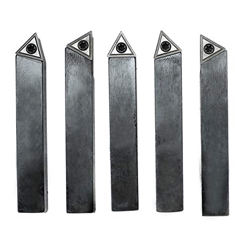 Herramientas de torno con inserto carburo 3/8 pulg 5 piezas miniatura 3