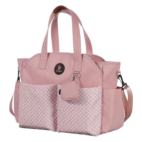 Image of SUPROMOMI Diaper Bag Tote: Large Tote Baby Bag Boy Diaper Bag Stylish Girl Diaper Bag,Shoulder Mommy Bag