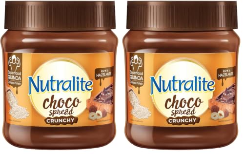 Image of Nutralite Choco Spread Crunchy 275g| With Protein-Rich Quinoa | Premium Chocolate and Real Hazelnuts | Tasty and Healthy Chocolate Spread | For Tasty & Healthy Breakfast | Use as Dip or Spread