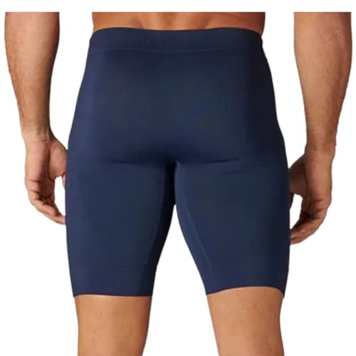 Bermuda Térmica Esportiva Masculina Compressão Lupo Original (BR, Alfa, P, Regular, Regular, Azul-ma