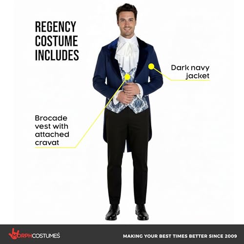 Costume Gentleman Regency Ton Morph Finitions Premium Homme L - 2