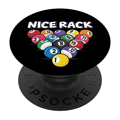 Funny Nice Rack Billiards Pool Player Gift 15 Billiard Balls PopSockets Grip and Stand Cover