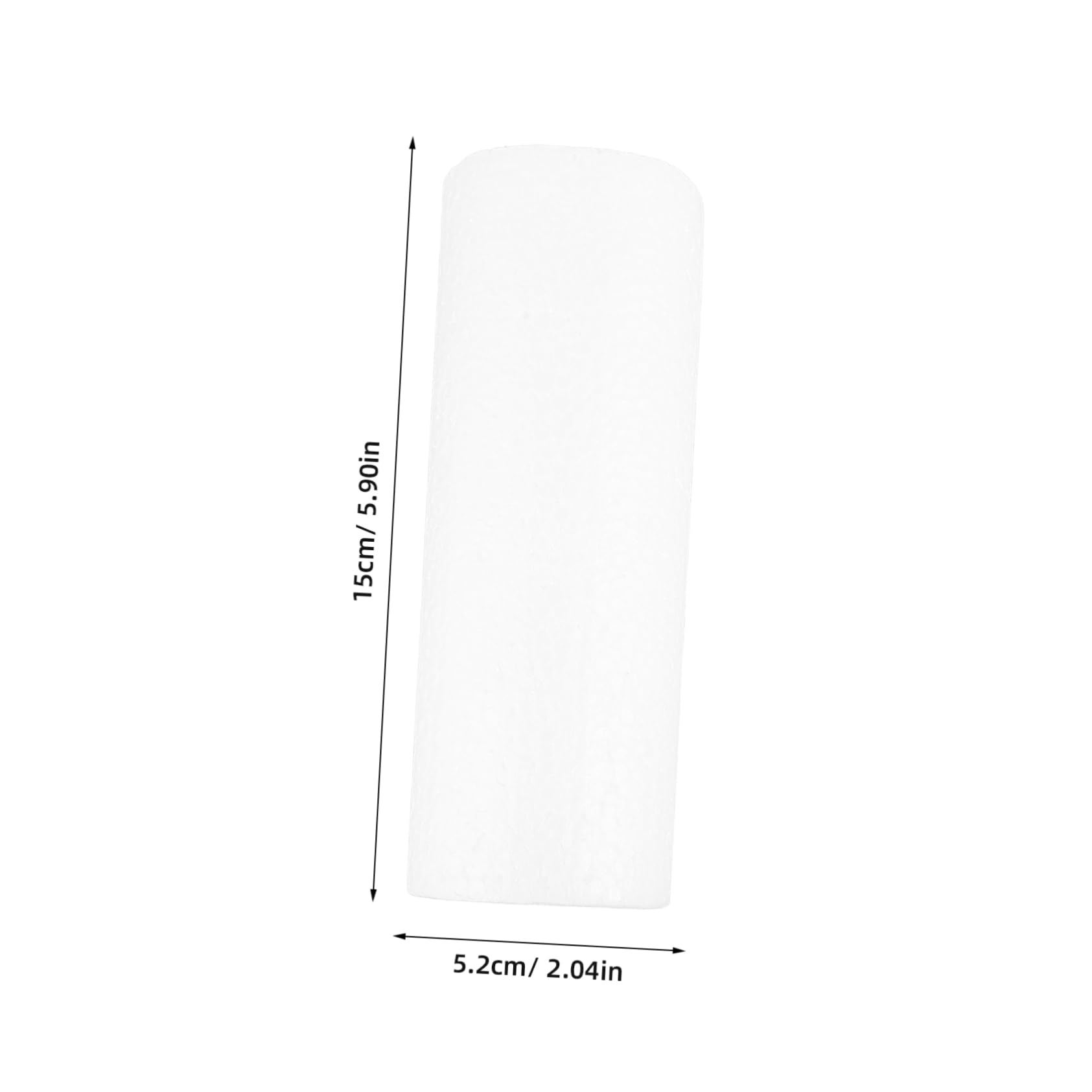 Homoyoyo 4pcs White Foam Cylinders Foam Shapes for Crafts Floral Arrangements and Educational Projects for Fine Motor Skill Development and Creative Learning