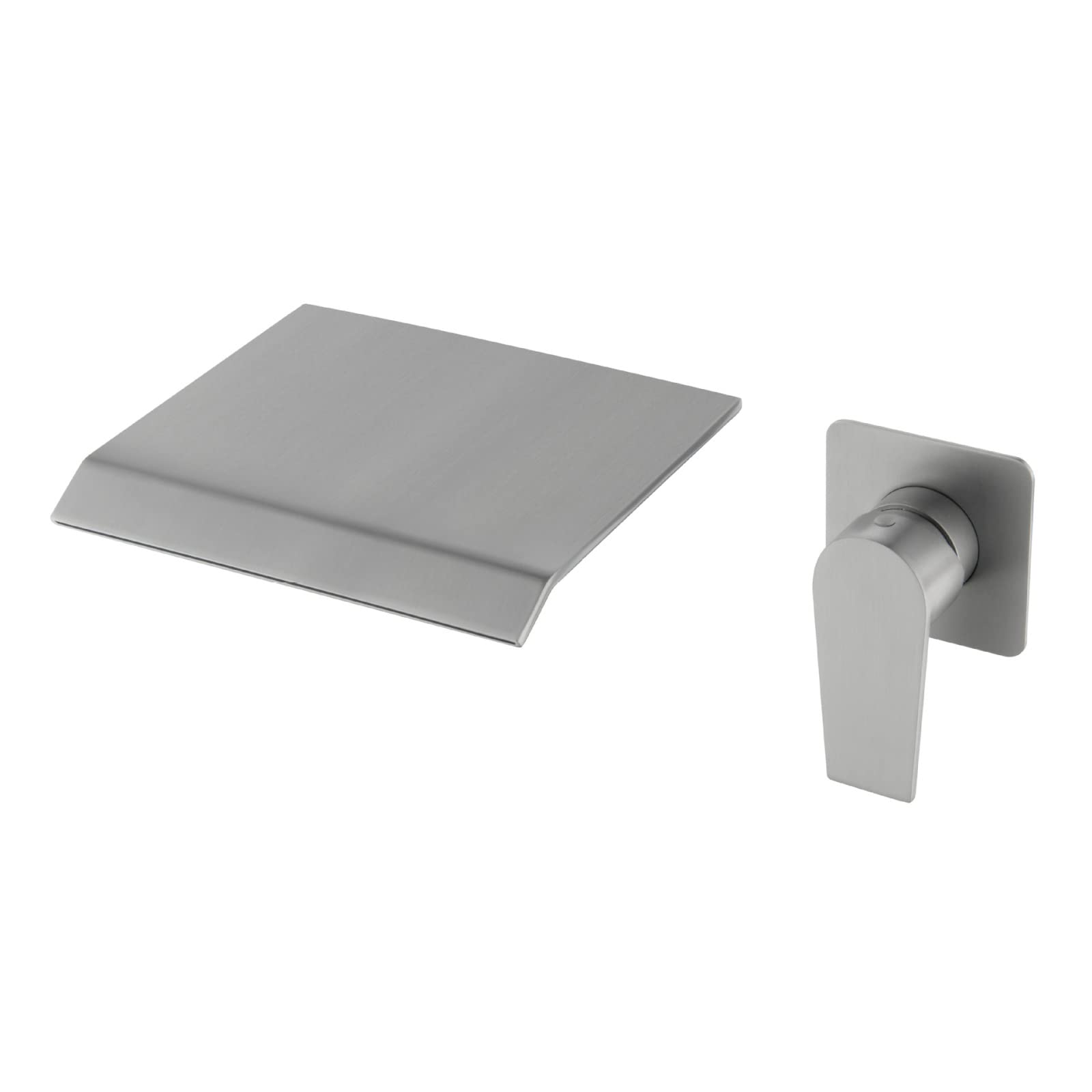Fanjubei Brushed 304 Stainless Wall-Mounted Concealed Hot And Cold Water Faucet,