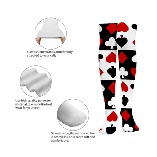 Compression Socks for Women Girls Knee High Running and Travel Athletic Soccer Socks2