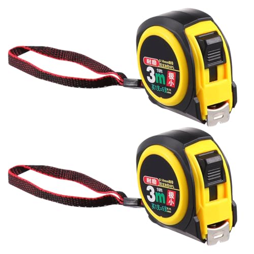 2 Pzs Cinta Métrica Acero 3 M Retráctil Doble Cara miniatura 1