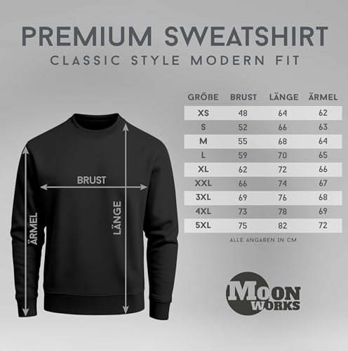 Tenue de Noël pour homme MoonWorks pull imprimé élan renne sweat d'hiver - 6
