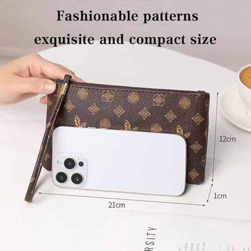 Ladies' wallet, which can hold passports, credit cards, identification documents, mobile phones. It is equipped with a zipper closure for better security and easier access.2