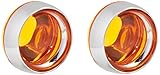 Kuryakyn 2268 Deep Dish Bezel with Amber Lens