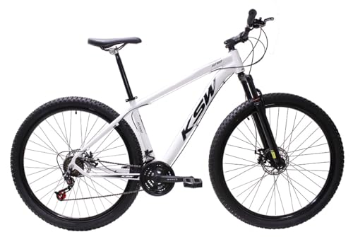 Bicicleta Aro 29 Bike Ksw Xlt 21 Marchas Alumínio Freio a Disco (Branco, 19)