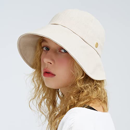 WHITE SANDS ♥LINEN BLENDED BONNET HAT AMIENS/追跡付 WHITE SANDS MOJA Linen Victorian Bonnet Hat Sun Cap