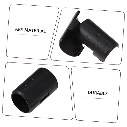 KONTONTY 32Pairs Anti Static Wire Shelf Lock Clips Split Shelf Sleeves Black Replacement Clips for Wire Shelving Systems Ideal for Organizing and Securing Shelves - Image 3