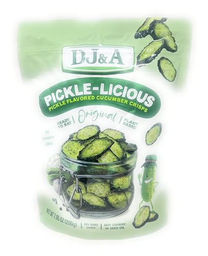 DJ&A Pickle-Licious Crispy Pickle Flavored Cucumber Crisps 7.05oz - 1 bag - image 1
