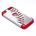 Apple iPod Touch 6th Case, iPod Touch 7 Cover - Baseball Sports Pattern Shockproof Hard PC and Inner Silicone Hybrid Dual Layer Armor Defender Case for Apple iPod Touch 5 6th, iPod Touch 7
