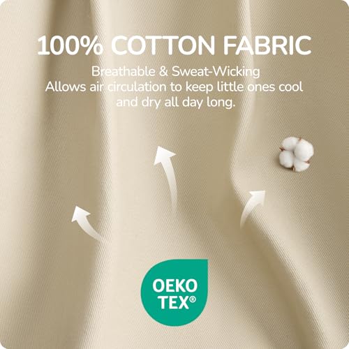 Image of Baby Sling Carrier for Toddlers 4-36 Months (8-35 lbs), Ergonomic Hip Carrier with Wide Shoulder Padding, Adjustable Waist Strap & Storage Pocket, 100% Cotton, Hands-Free & Comfortable,Beige