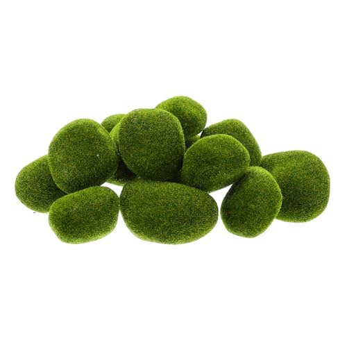 ARTIBETTER 13pcs Artificial Moss Rocks for Garden Bonsai Potted Plants Home Decor