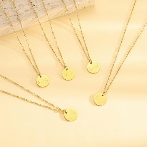 Dainty Friends Like Boobies Breast Necklace for BFF Womens Best Friend Gift3
