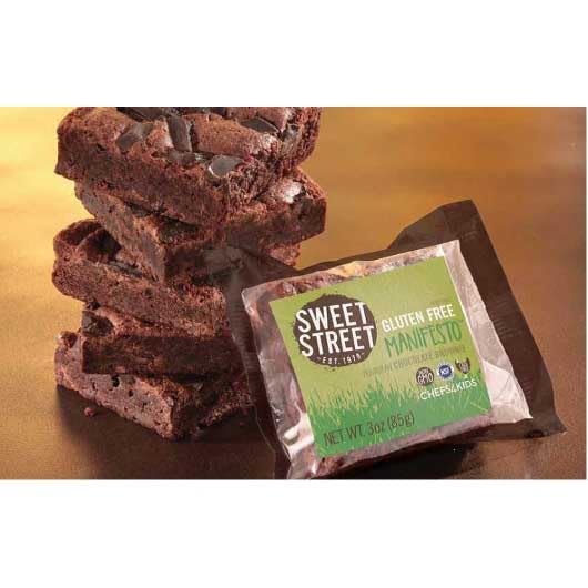 Sweet Street Honduran Chocolate Manifesto Brownie, 2.8 Ounce - 48 per case.