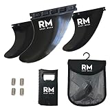 REEF MESH - Surfboard fins 3-Set Single Tab, Board fins, fins Single, Thruster fins Compatible with Future fins Systems, Soft Surfboard fins, surf fins, Surfboard fin, Surfing fins