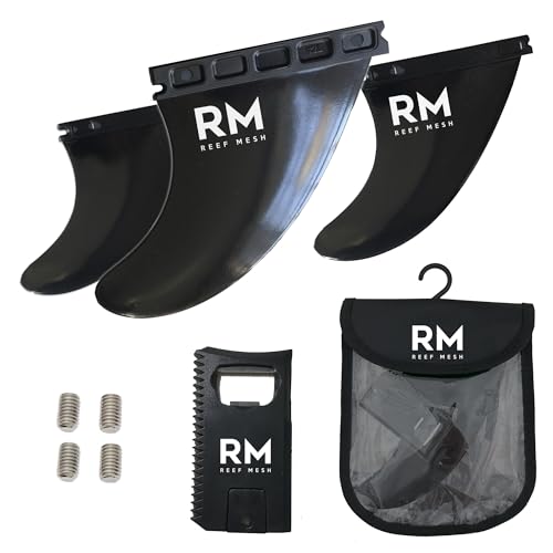 REEF MESH - Surfboard fins 3-Set Single Tab, Board fins,