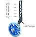 YJIA .a Pair of Bicycle Mute Training Wheels for 12 14 16 18 20 inch Single Speed Bicycle stabilizer (Blue)