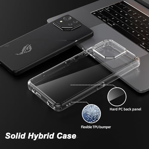 Foluu FOR ASUS ROG PHONE 8/8 PRO 2024 Slim Fit Case For Asus Rog Phone 8/8 Pro - Transparent Hard Pc Back & Soft Tpu Bumper thumb #3