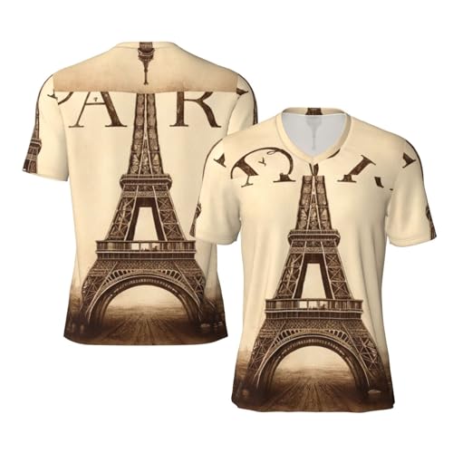 Stylish Athletic Sports Jersey London-British-Paris-Retro Men's Rugby Jersey 4X-Large Black