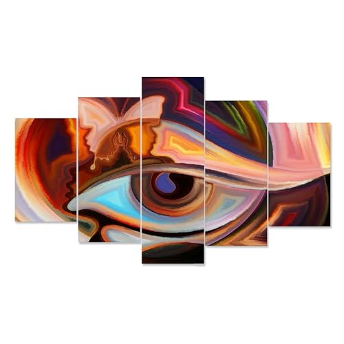 Image of heaven'craftz Set of Five Framed Painting for Wall Decoration, 3D Paintings for Home Decoration, Paintings for Living Room, Bedroom Big Size (75 X 43 CM) 45