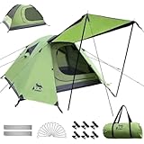 ZHBBRTテント 2人用 ドームテント ツーリングドーム 2WAY キャンプ