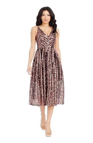 Image of Dress The Population Women's Haley Fit and Flare Midi Dress