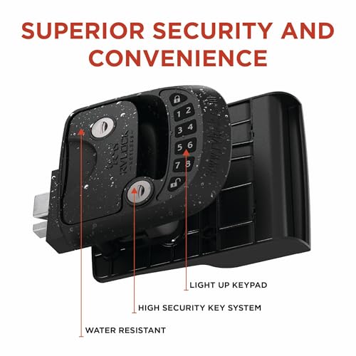 RVLOCK Compact RV Lock Keyless Entry, Secure Replacement for Camper Latch, Great RV Door Lock Replacement for Trailers with Patented Security Technology
