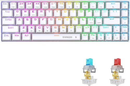 Amazon | E-YOOSOゲーミングキーボード ワイヤレス 60％メカニカル