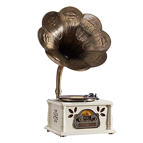 Tourne-Disque Gramophone rétro avec Haut-parleurs sans Fil, Tourne-Disque Vintage, Lecteur/Radio FM/USB/Bluetooth 4.0… - Les Beatles, Paul McCartney, John Lennon, RIngo Starr, George Harrison Tourne-Disque Gramophone rétro avec Haut-parleurs sans Fil, Tourne-Disque Vintage, Lecteur/Radio FM/USB/Bluetooth 4.0…