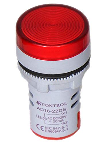 Image of CONTROL 230V 22Mm Plastic Corded Electric Led Panel Indicator Light (Set Of Red, Green, Blue, Yellow)
