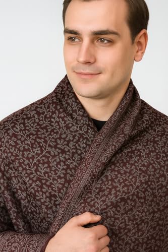 Image of Men's Kashmiri Wool Jamawar Shawl
