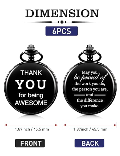 Image of ManChDa Appreciation Gifts for Coworker Bulk Gifts Thank You Gift for Employee Inspirational Gift for Teacher Staff Volunteer Nurse Office Workers Team 6pc