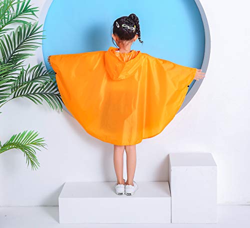 Image of Freesmily Kids Cute Raincoat Waterproof Rain Poncho Jacket Coat for Girls Boys