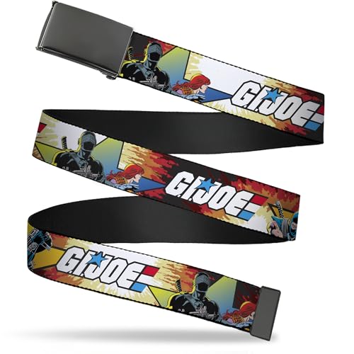Buckle-Down Hasbro Flip Web Belt, GI Joe Storm Shadow Snake Eyes And Scarlett Comic Cover