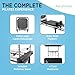 AeroPilates Pilates Reformer Machine, Gym Equipment for Resistance Workout, Strength & Fitness Training - Foldable & Compact, Premier Studio 700