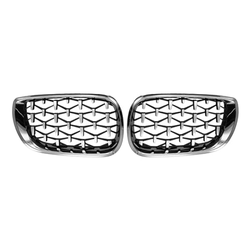Rejillas delanteras de riñón cromadas con diseño diamante para renovar el frontal de tu E46