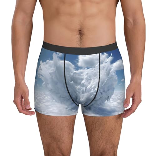 Angel Wing print Mens Underwear Boxer Briefs with, Breathable Lightweight, Boxer Briefs for Men 6