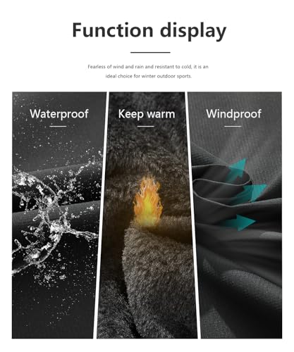 Men's Waterproof Ski Jacket Warm Winter Snow Coat Mountain Windbreaker Fur Hooded Snowboarding Jakcet Parka4