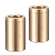 Kozelo 2 Stück Gleitlager - [ 8mm x 12mm x 20mm ] Messing-Gleitbuchse für den Einsatz in Geräten und Maschinen | Goldfarben