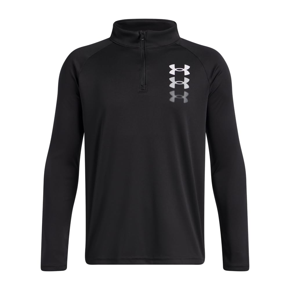 

                                                    Under Armour Boys' Tech Branded 1/4 Zip, (001) Bla