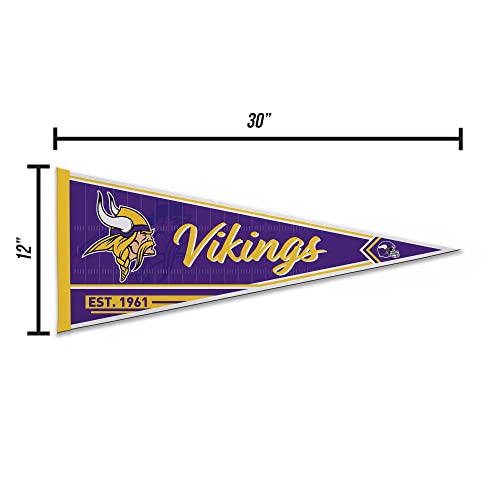 Image of Rico Industries NFL Football Classic 12 inch x 30 inch Felt Wall Decor Pennant - Great for Home /Bed Room /Man Cave Decor