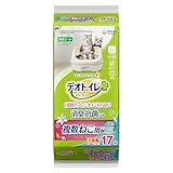 デオトイレ 複数ねこ用 消臭・抗菌シート ナチュラルガーデンの香り 17枚 [猫用システムトイレシート] システムトイレ 猫用【Amazon.co.jp限定】
