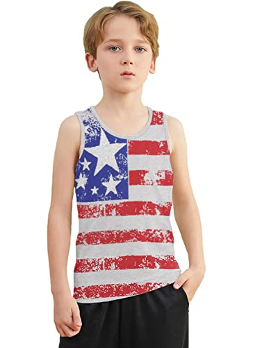 Little Hand Toddler Boys 4th of July Tank Tops Kids American Flag T-Shirts Patriotic Sleeveless Tees Summer Clothes 2-7 Years3