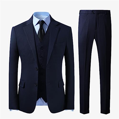 Black Gray Navy Blue Burgundy Men Suits for Wedding Groom Business Casual Suit Latest 3 Piece Suit3